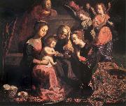 Josefa of Ayala The martimonio mistico of Holy Catalina Spain oil painting artist